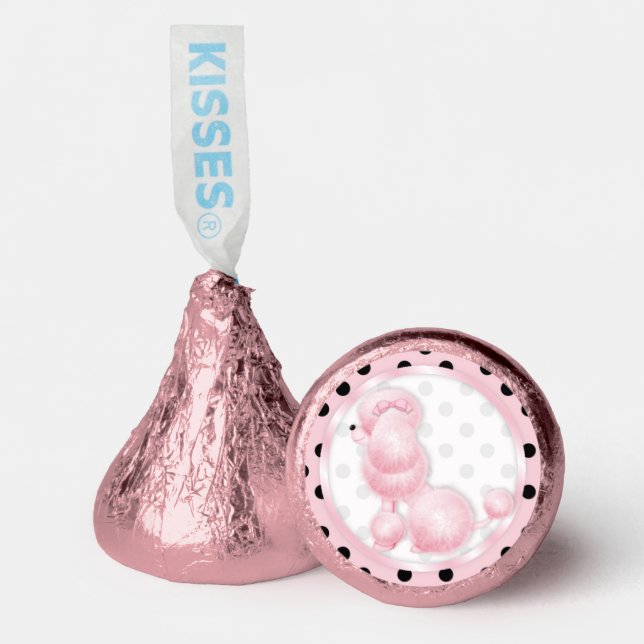 Pink Poodle Birthday Party Design Favors (Front)