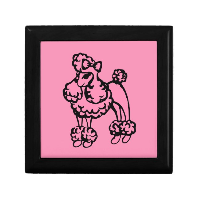 Pink Poodle Jewelry Box (Front)