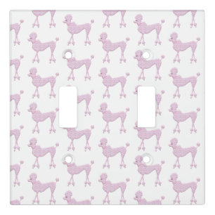 Pink Poodle Lace Retro Vintage Girly Pretty Light Switch Cover