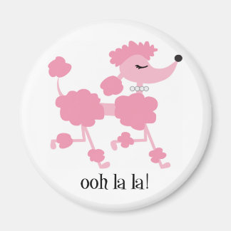 pink poodle magnet