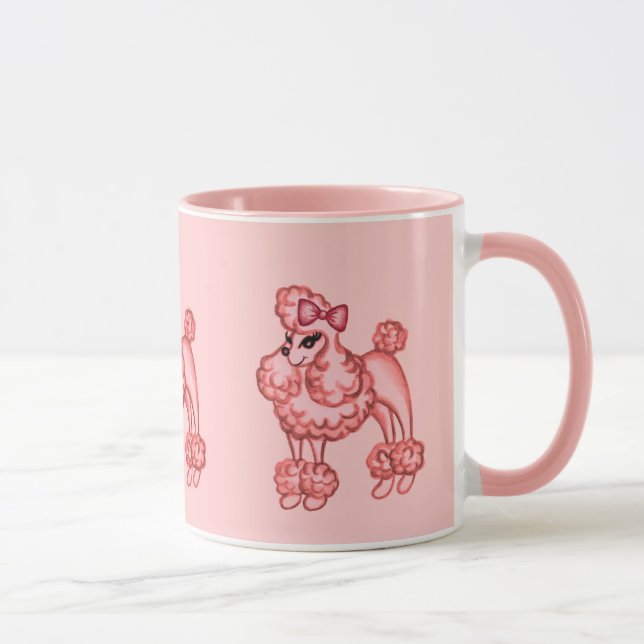 Pink Poodle Mug (Right)
