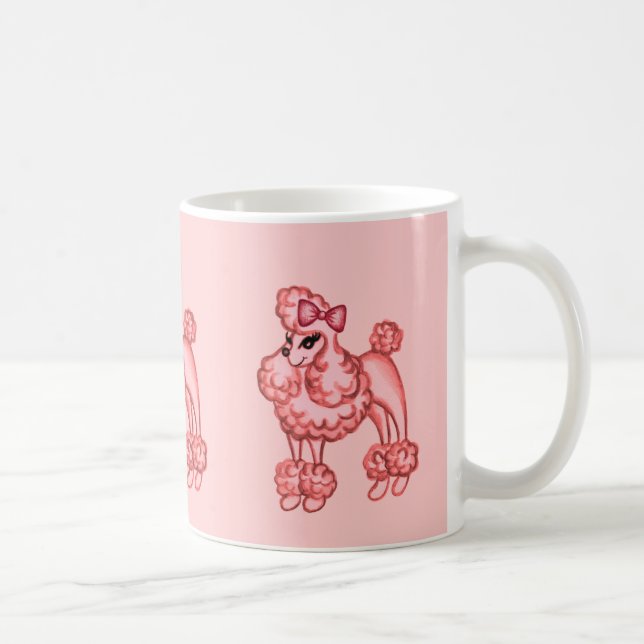 Pink Poodle Mug (Right)