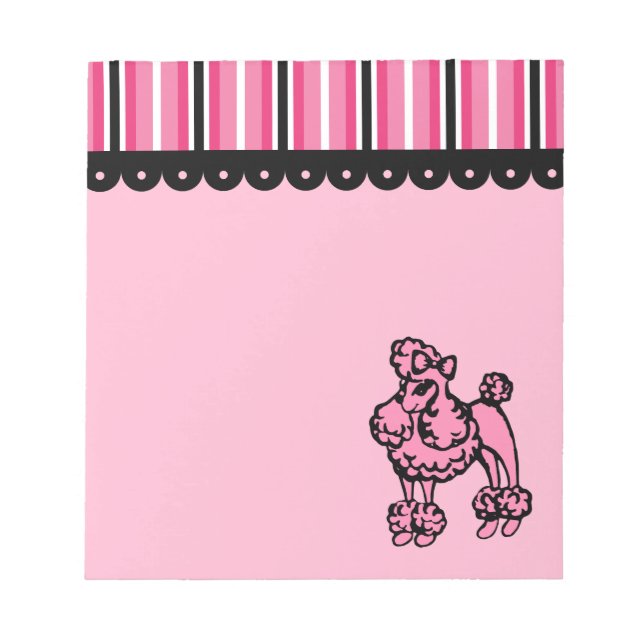 Pink Poodle Notepad (Front)