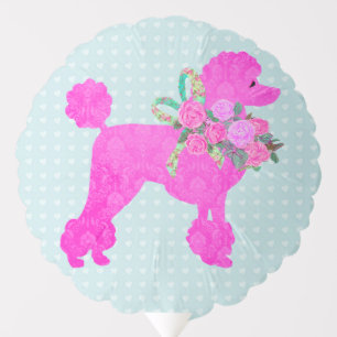 Pink Poodle Party Supplies Balloon