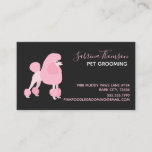 Pink Poodle Pet Grooming Business Card