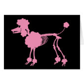 Pink Poodle Skeleton (Front Horizontal)