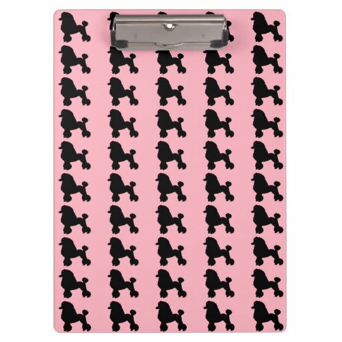 Pink Poodle Skirt Inspired Clipboard