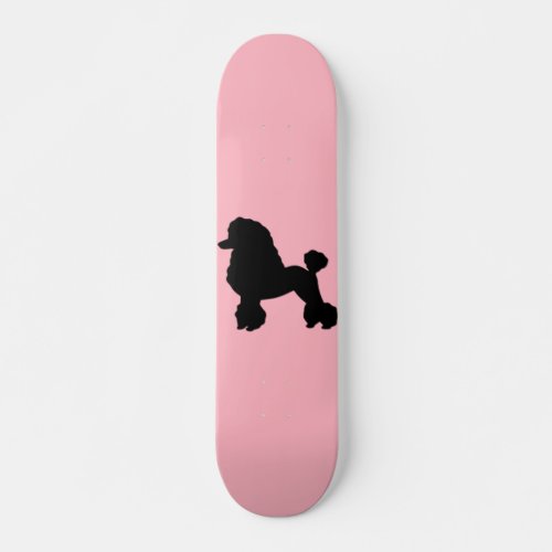 Pink Poodle Skirt Inspired Skateboard