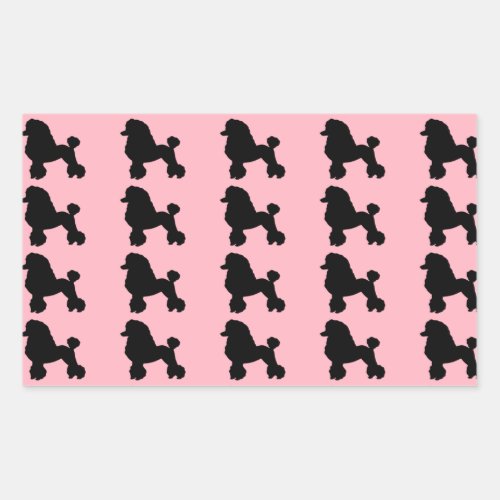 Pink Poodle Skirt Inspired Stickers