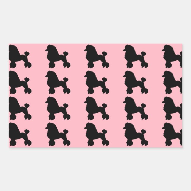 Pink Poodle Skirt Inspired Stickers (Front)