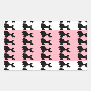 Pink Poodle Skirt Inspired Stickers