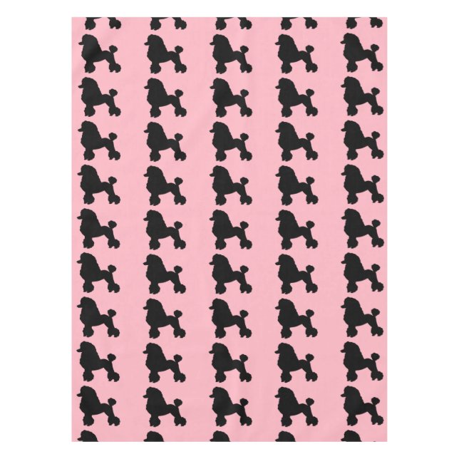Pink Poodle Skirt Inspired Tablecloth (Front)