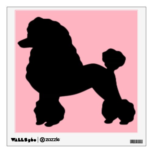 Pink Poodle Skirt Inspired Wall Decal