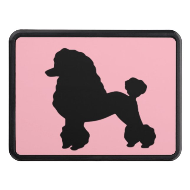 Pink Poodle Skirt Trailer Hitch Cover (Front)
