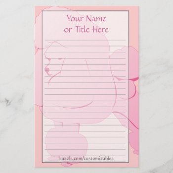 Pink Poodle Stationery by Customizables at Zazzle
