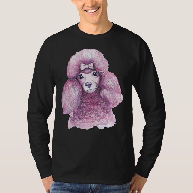 Pink poodle                   T-Shirt (Front)
