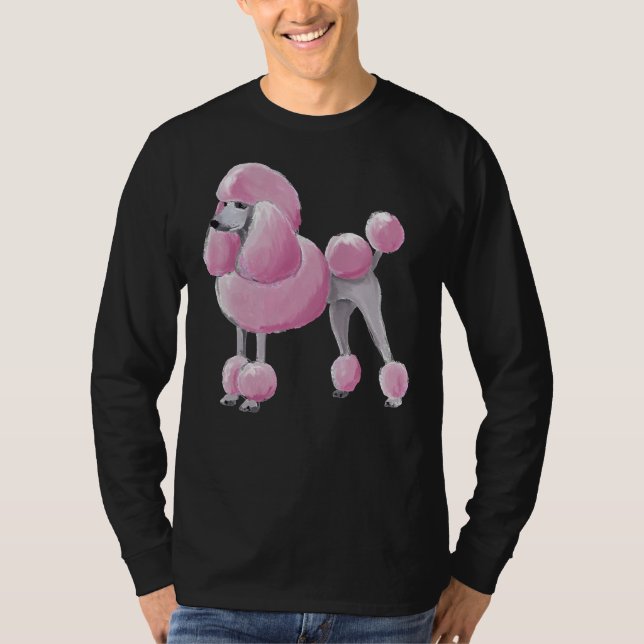 Pink poodle     T-Shirt (Front)