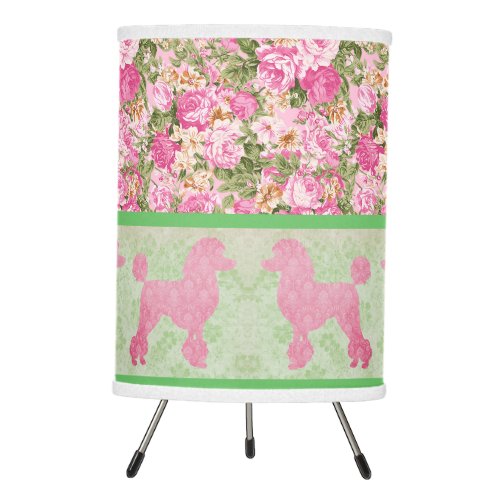 Pink Poodle Tripod Lamp