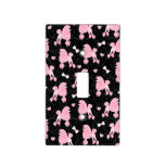 Pink Poodles And Bows Pattern Light Switch Cover at Zazzle