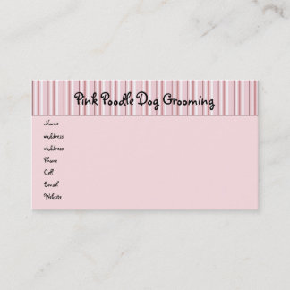 Pink Poodles On Parade Profile Card