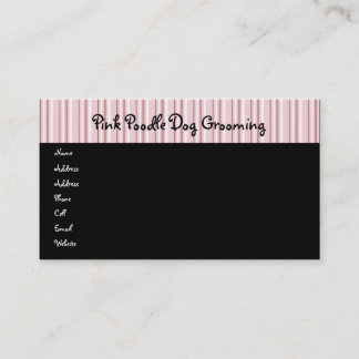 Pink Poodles On Parade Profile Card