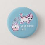 Pink Pooping Unicorn Button at Zazzle