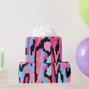 Pink Pop Abstract Wrapping Paper