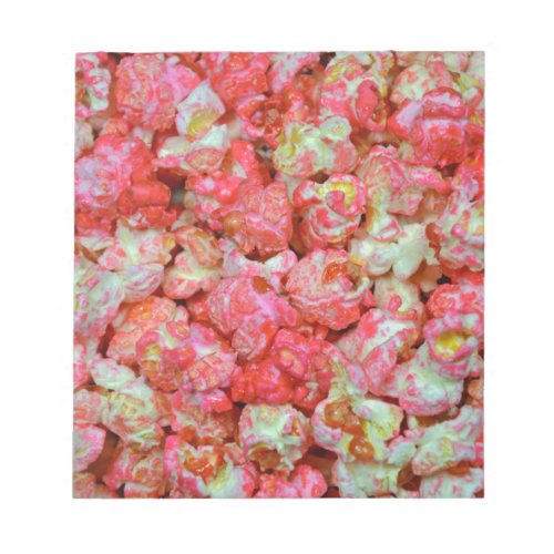 Pink popcorn notepad