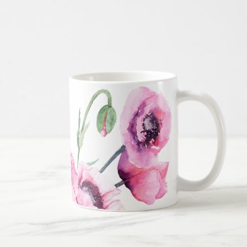 Pink Poppies Coffee Mug by marainey1 at Zazzle