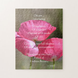 Pink Poppies Dream Poem      Jigsaw Puzzle