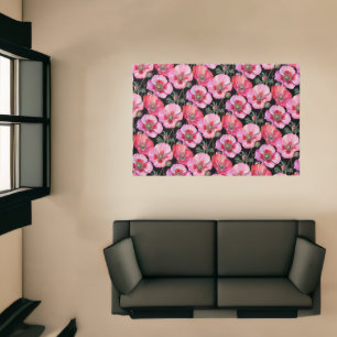 Pink Poppies Indoor Area Rug