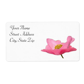 Pink Poppy Corner Label