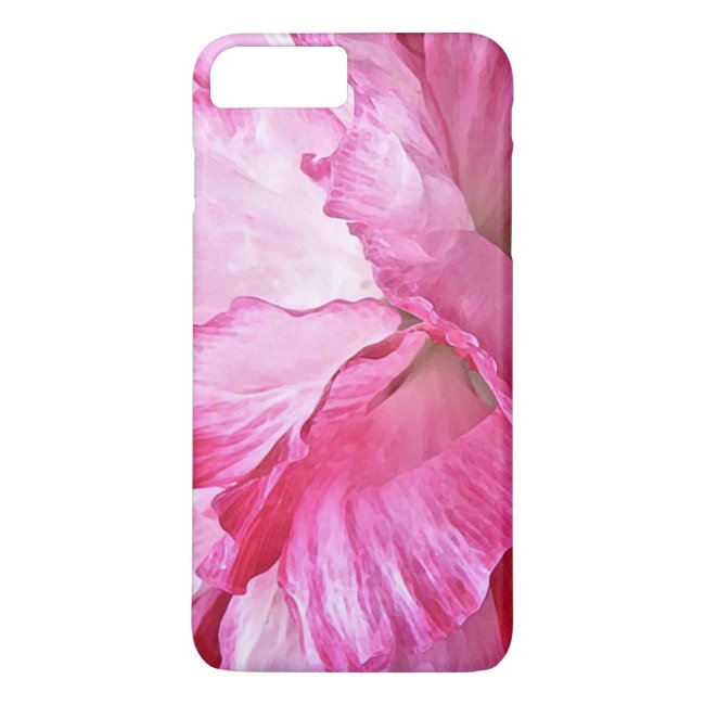 Pink Poppy Flower Abstract iPhone 8/7 Plus Case