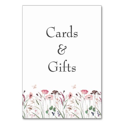 Pink Poppy Meadow Cards  Gifts Sign
