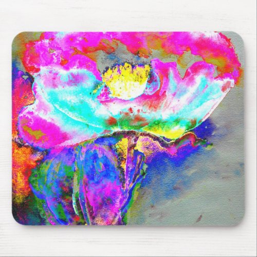 Pink Poppy Mouse Pad