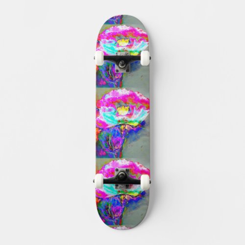 Pink Poppy Skateboard Deck