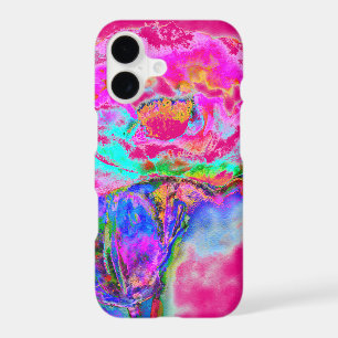 Pink Poppy, watercolor floral painting iPhone 17 Case