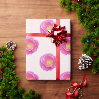 Pink Poppy Wrapping Paper