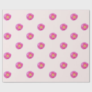 Pink Poppy Wrapping Paper
