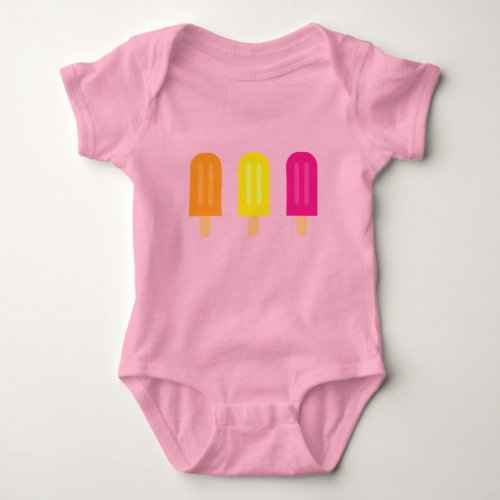 Pink Popsicle Baby Bodysuit