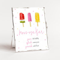 Pink Popsicle Baby Shower Mom Osa Bar
