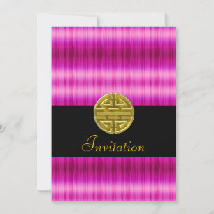 Pink Popular Invitation with Chinese symbol