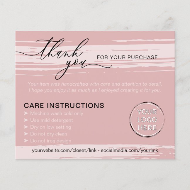 Pink Popular Small Business Tips Instructions Flyer