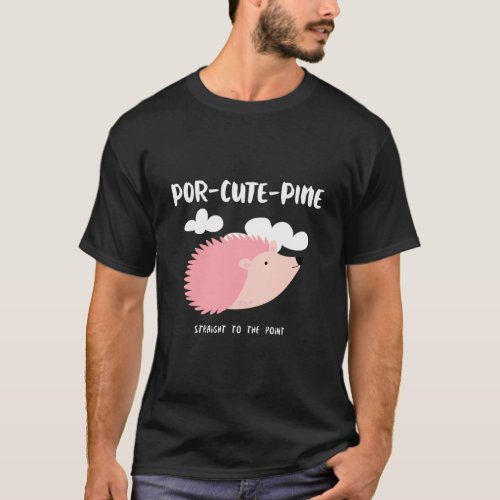 Pink Porcupine Women Kids Youth Animal Puns  T_Shirt