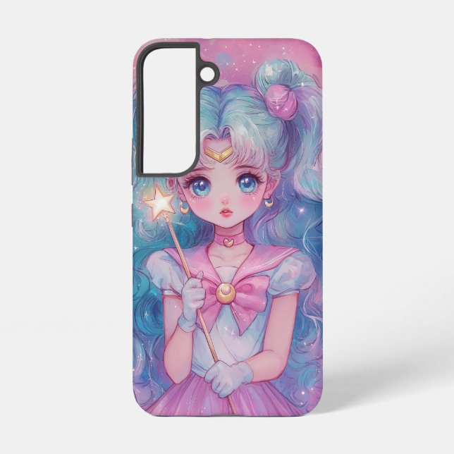 Pink Portal Glow Samsung Galaxy Case (Back)