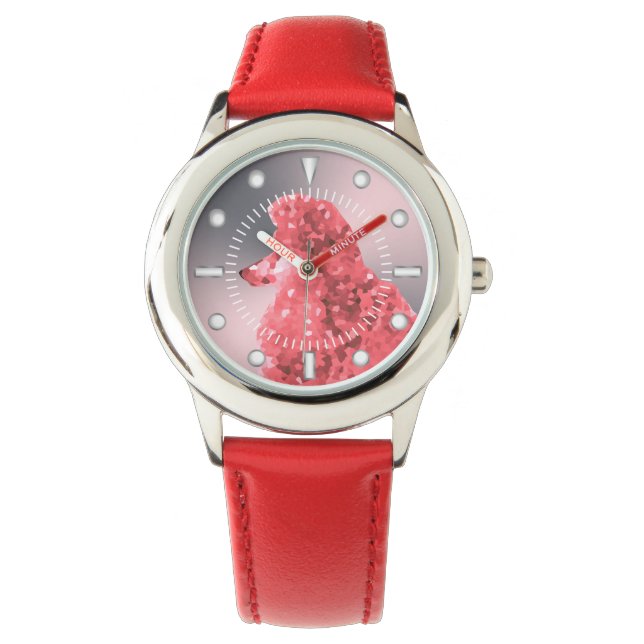 Pink Posh Poodle Watch (Front)