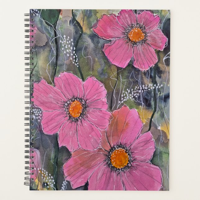 Pink Posies Notebook (Front)