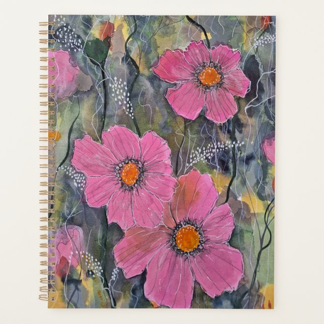 Pink Posies Notebook (Front)