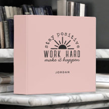 Pink Positive Motivational Quote with Any Name