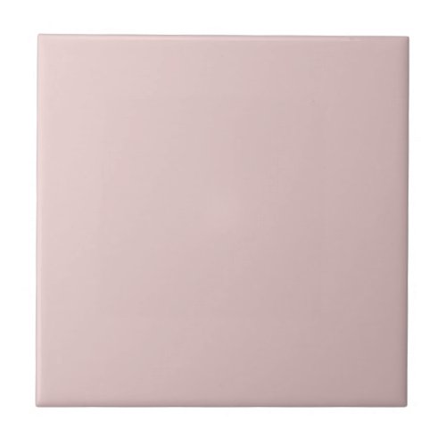 Pink Potpourri Pastel Solid Color Print Ceramic Tile